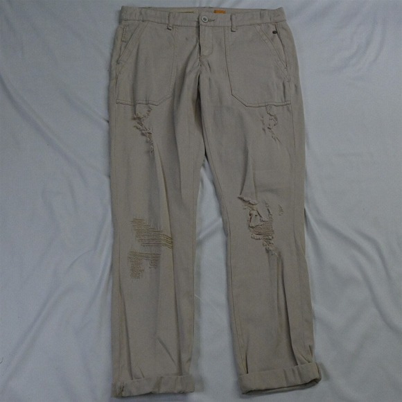 Pilcro and the Letterpress 28 Khaki Hyphen Slim‎ Chino Pants - Picture 1 of 7